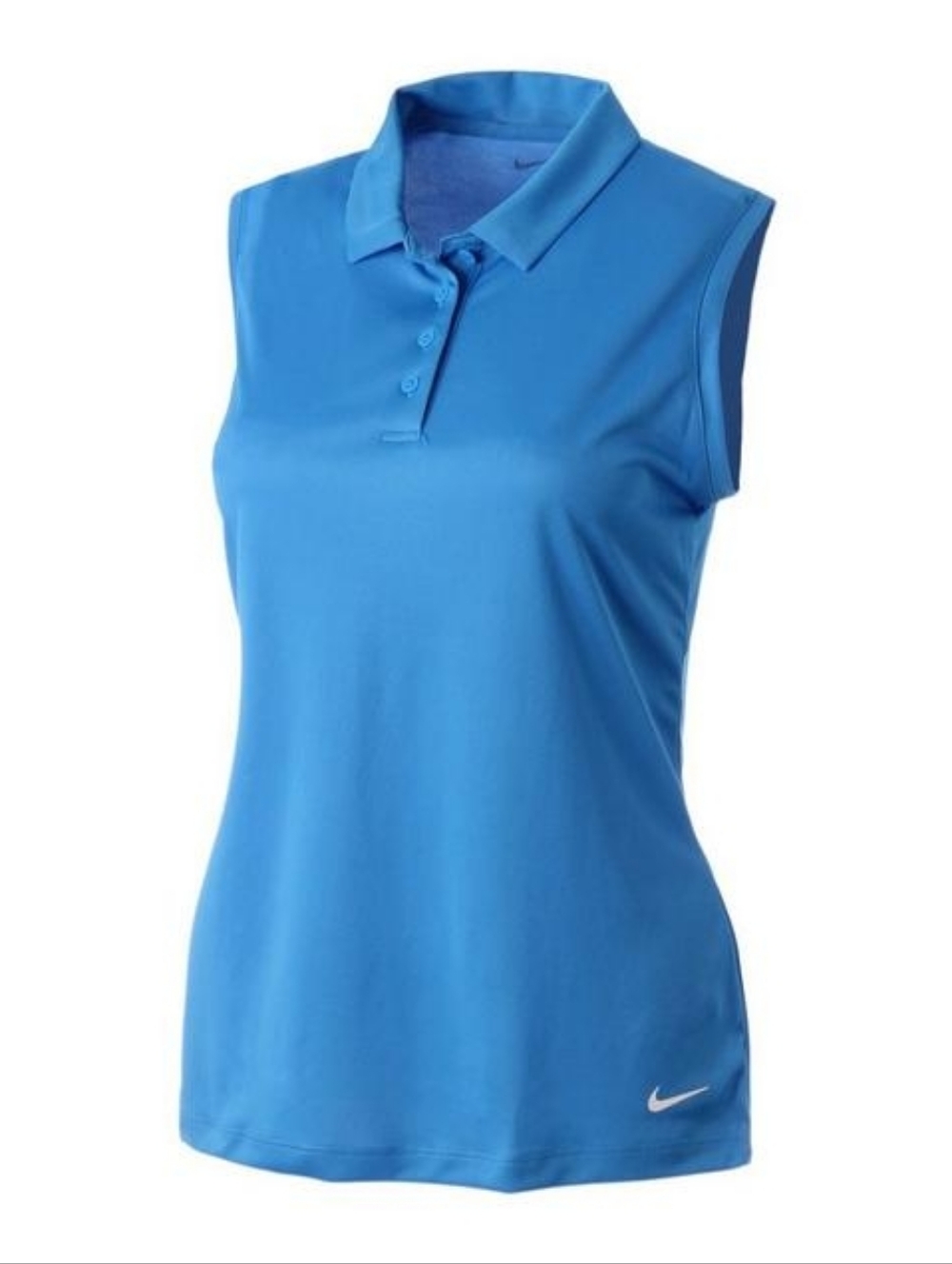 NWT Nike Women's Dry-Fit Victory Sleeveless Golf Polo Tank - SMALL - SKY BLUE